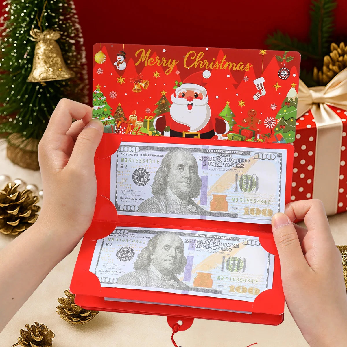 Festive Santa Claus Money Card - Perfect for Christmas Parties, Kids Favors & Holiday Gifts for 2025 & 2026!