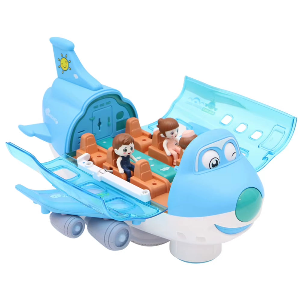 Stunt Electric Airplane Toy with Light Effects - 360° Rotating Model for Kids - Perfect Birthday & Christmas Gift!