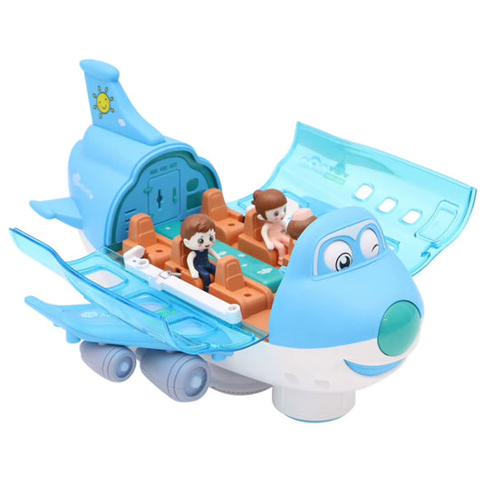 Stunt Electric Airplane Toy with Light Effects - 360° Rotating Model for Kids - Perfect Birthday & Christmas Gift!