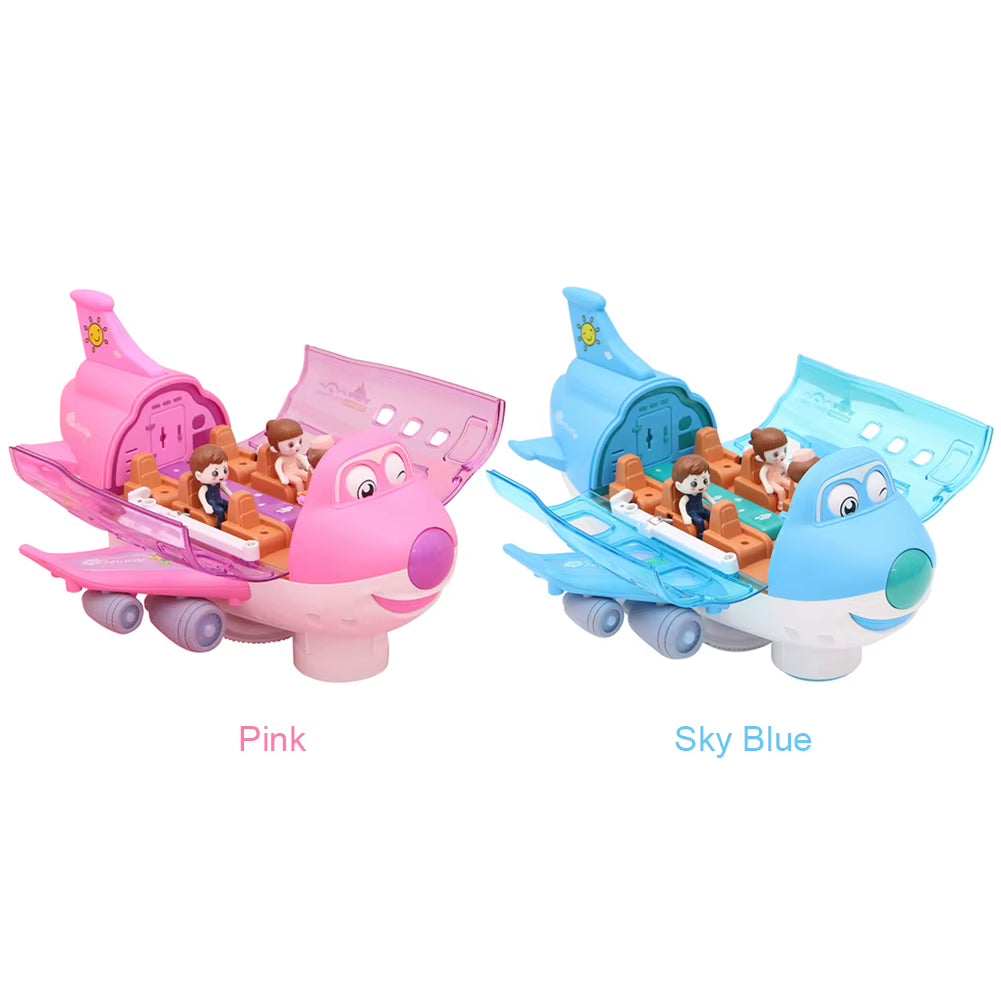 Stunt Electric Airplane Toy with Light Effects - 360° Rotating Model for Kids - Perfect Birthday & Christmas Gift!