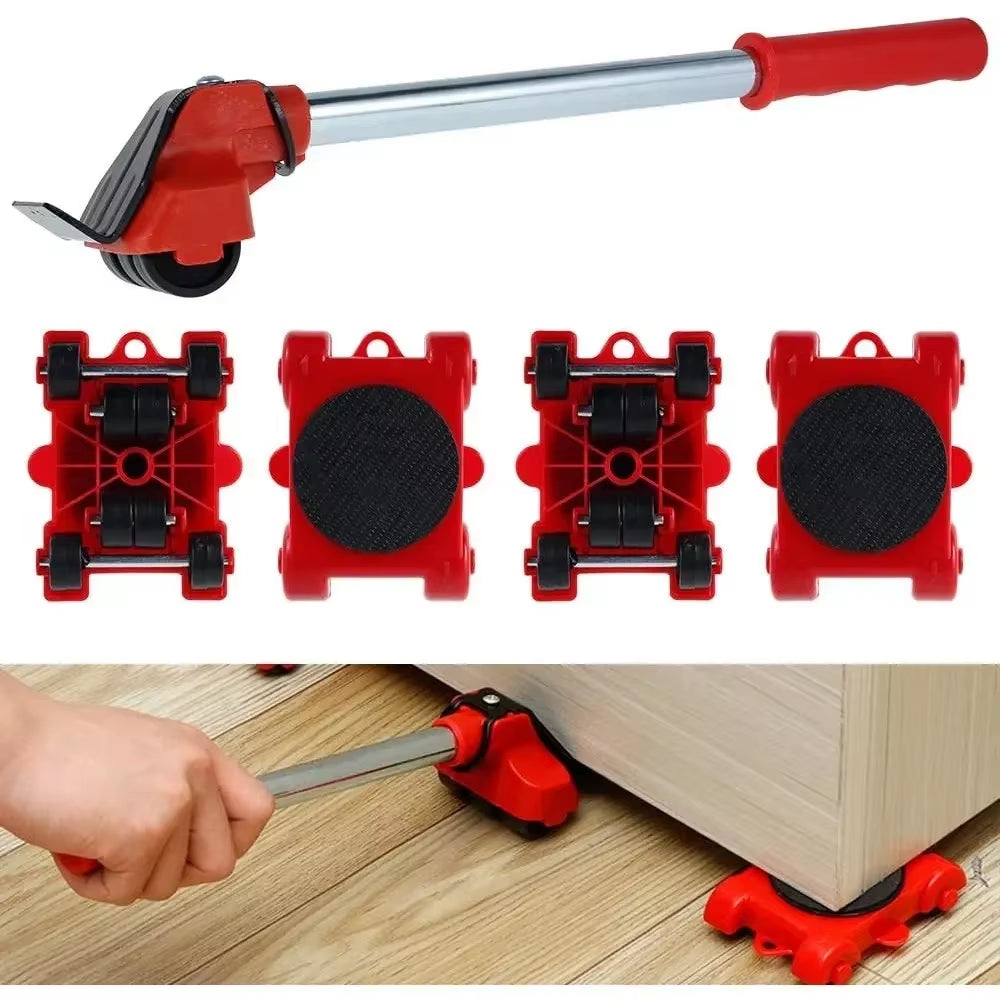 Heavy Duty Furniture Lifter and Transport Roller Set - Effortless Moving Solution