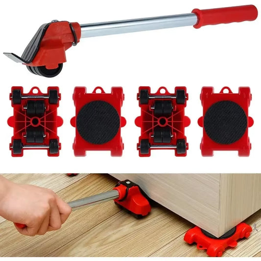 Heavy Duty Furniture Lifter and Transport Roller Set - Effortless Moving Solution