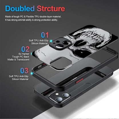 Four Spooky Skull Patterns Phone Case for iPhone 