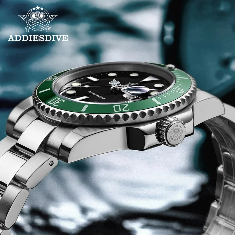 Addiesdive Stainless Steel Diving Watch 200M