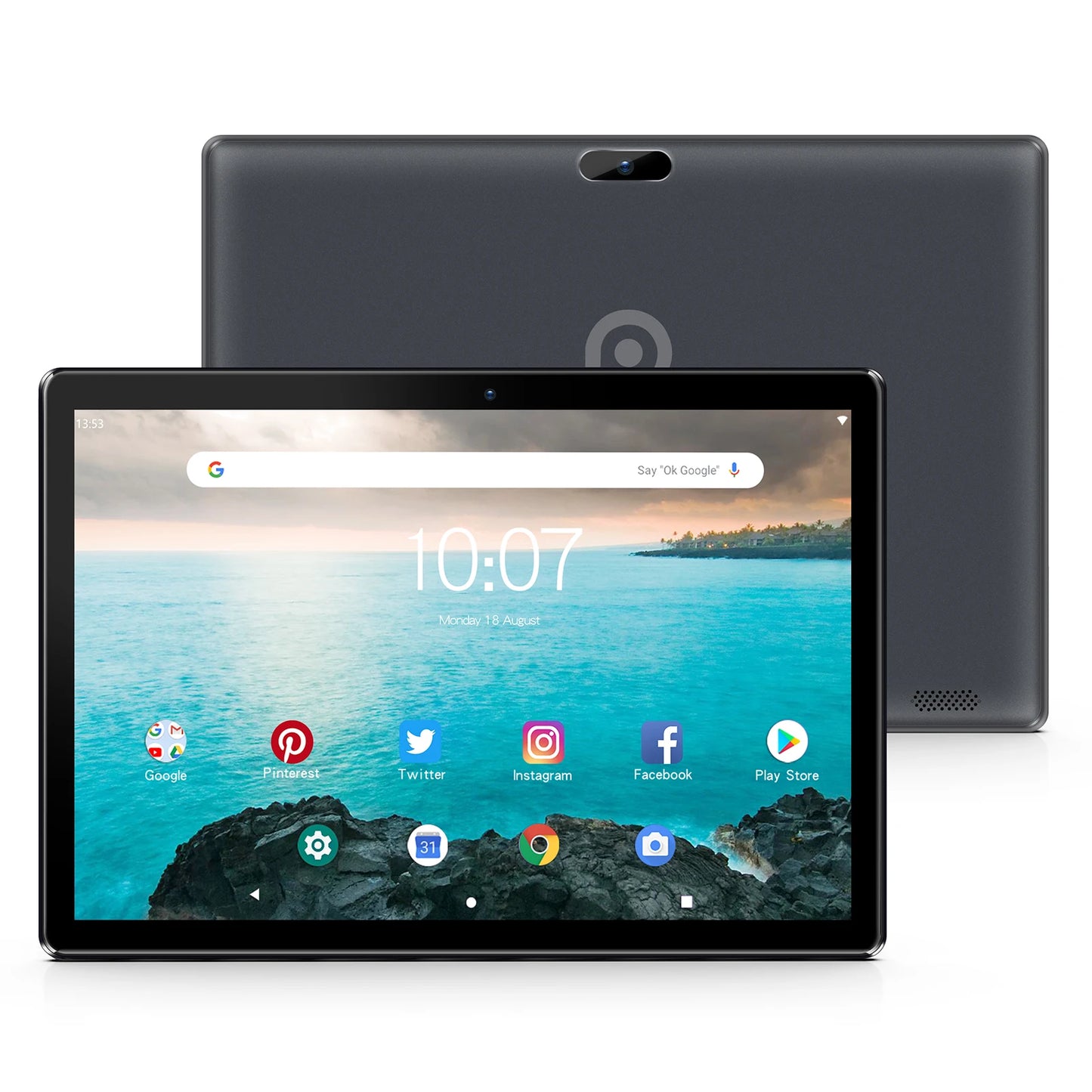 Pritom 10-Inch Android 13 Tablet – 64GB Storage, Quad-Core, Dual SIM, WiFi, GPS