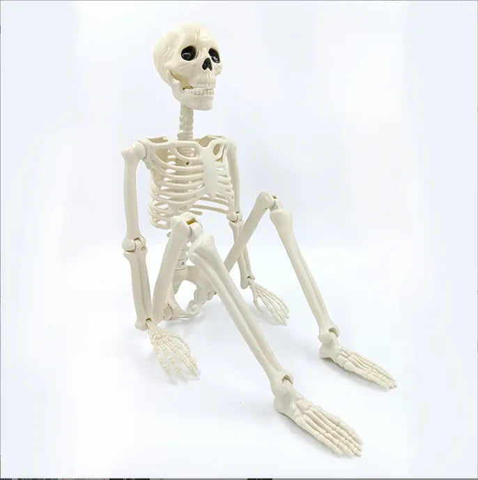 Posable Halloween Skeleton 40cm - Perfect for Haunted House Decor and Spooky Parties!