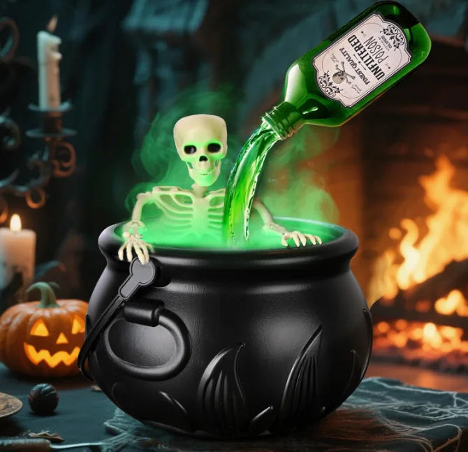 Enchanting Black Wizard Bowl with Magic Float Bottle & Diffuser – Perfect for Halloween Parties and Spooky Home Decor!