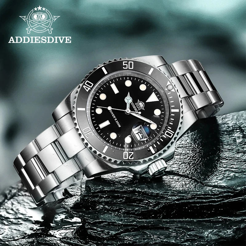 Addiesdive Stainless Steel Diving Watch 200M
