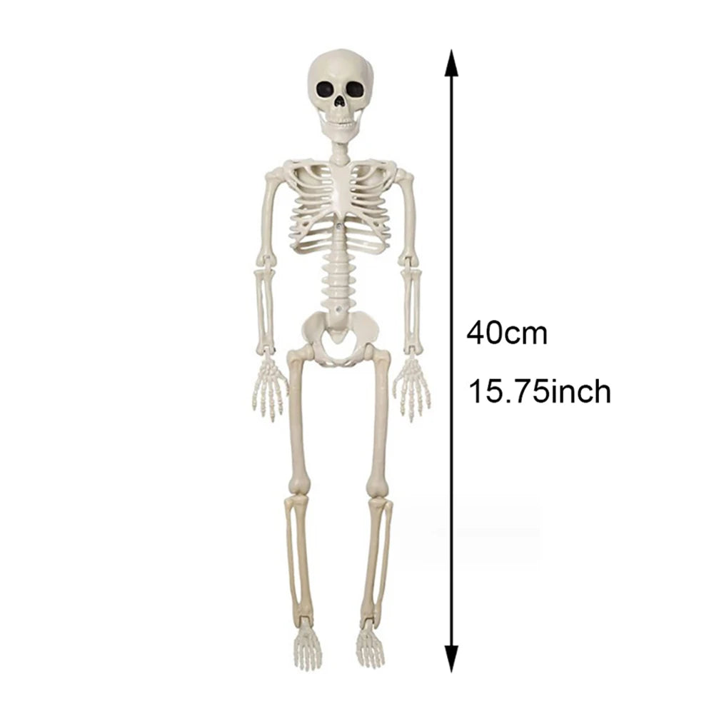 Posable Halloween Skeleton 40cm - Perfect for Haunted House Decor and Spooky Parties!