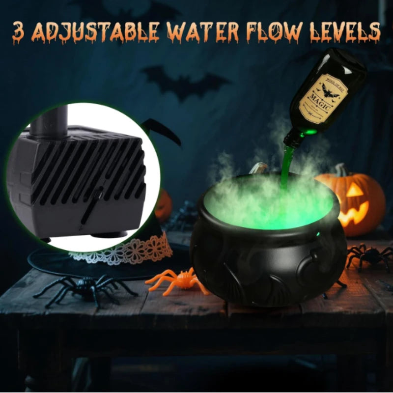 Enchanting Black Wizard Bowl with Magic Float Bottle & Diffuser – Perfect for Halloween Parties and Spooky Home Decor!