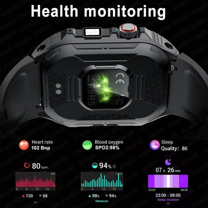 Outdoor Sport Smartwatch Men 2.0" Screen 