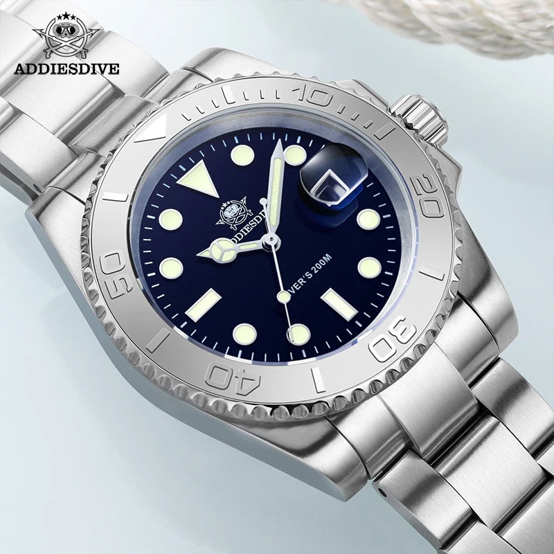 Addiesdive Yacht-Master Stainless Steel Diving Watch
