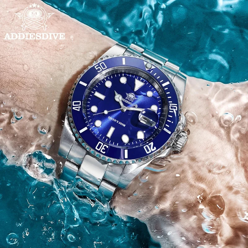 Addiesdive Stainless Steel Diving Watch 200M