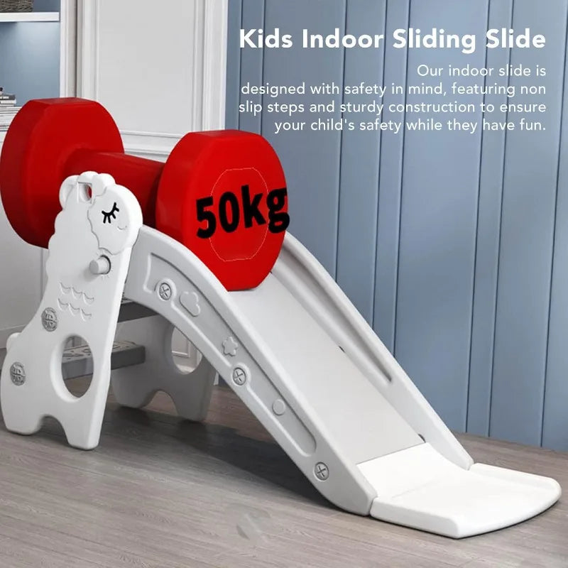 Ultimate Kids Folding Sheep Slide - Super Strong 2-Stairs Climber for Indoor/Outdoor Fun (6 Months - 2 Years)