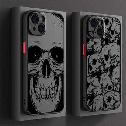 Four Spooky Skull Patterns Phone Case for iPhone 