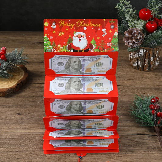 Festive Santa Claus Money Card - Perfect for Christmas Parties, Kids Favors & Holiday Gifts for 2025 & 2026!