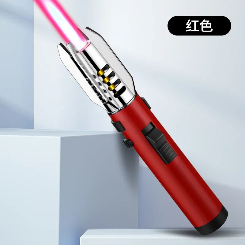 High-Performance 1800° Butane Torch Lighter - Windproof Metal Spray Gun for Outdoor Welding and Cooking