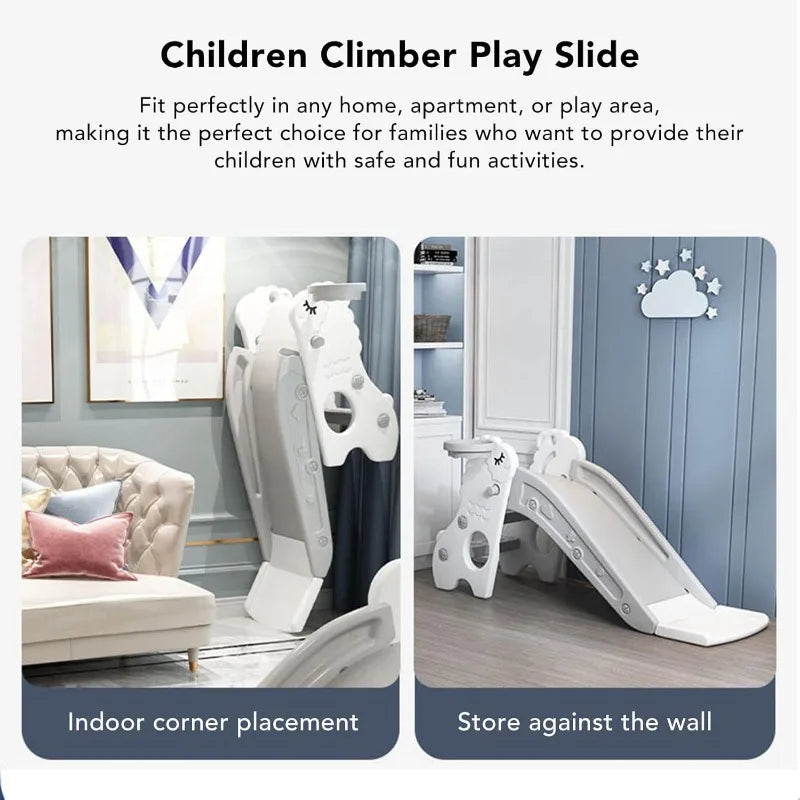 Ultimate Kids Folding Sheep Slide - Super Strong 2-Stairs Climber for Indoor/Outdoor Fun (6 Months - 2 Years)