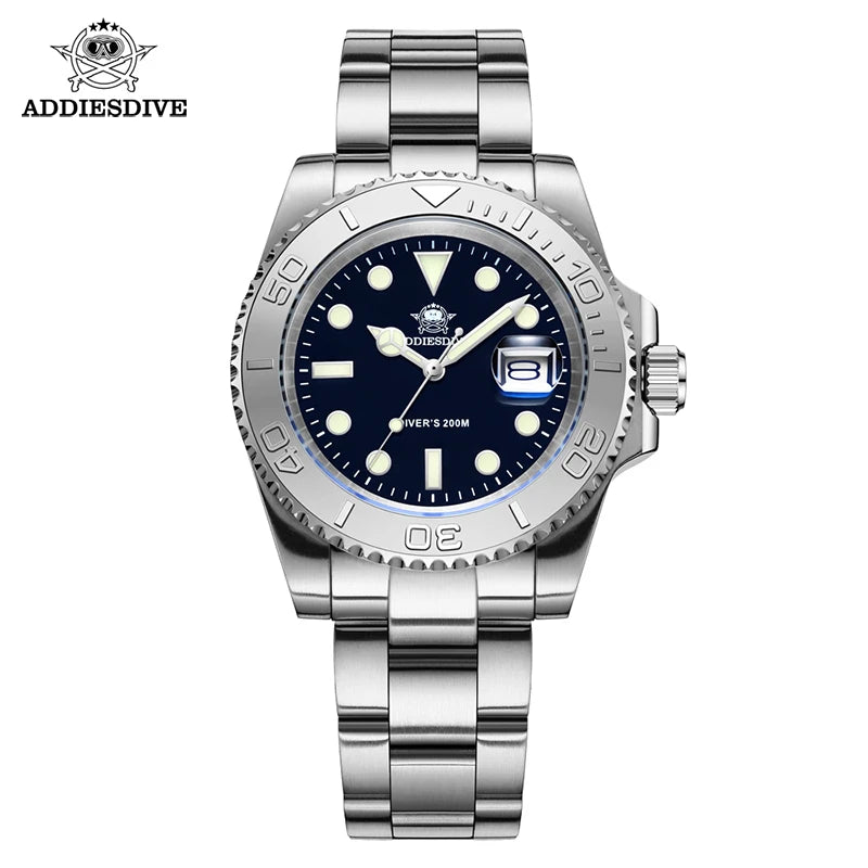 Addiesdive Yacht-Master Stainless Steel Diving Watch