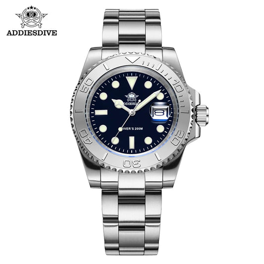 Addiesdive Yacht-Master Stainless Steel Diving Watch