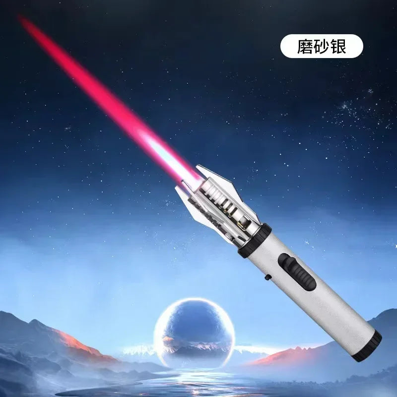 High-Performance 1800° Butane Torch Lighter - Windproof Metal Spray Gun for Outdoor Welding and Cooking