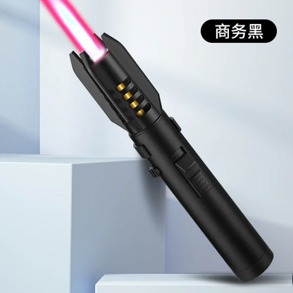 High-Performance 1800° Butane Torch Lighter - Windproof Metal Spray Gun for Outdoor Welding and Cooking