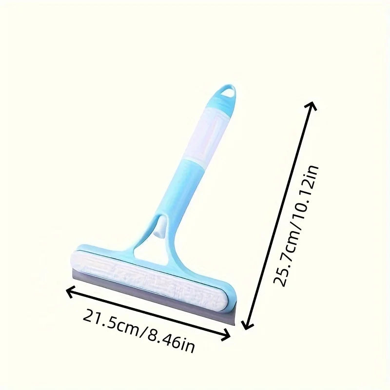 Household Multi-Function Glass Cleaning Mirror with Watering Can 3-In-1 Glass Scraper Window Scraper