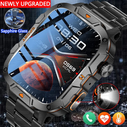 Xiaomi Military Grade Smart Watch for Men - 1.96" AMOLED, 5ATM Waterproof, Fitness Tracker with BT Call