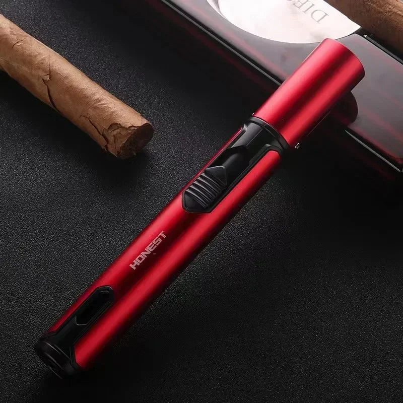 High-Performance 1800° Butane Torch Lighter - Windproof Metal Spray Gun for Outdoor Welding and Cooking