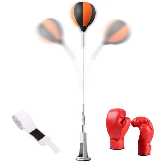 Punching Bag with Stand Punching Reflex Ball Set