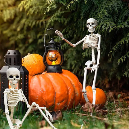 Posable Halloween Skeleton 40cm - Perfect for Haunted House Decor and Spooky Parties!