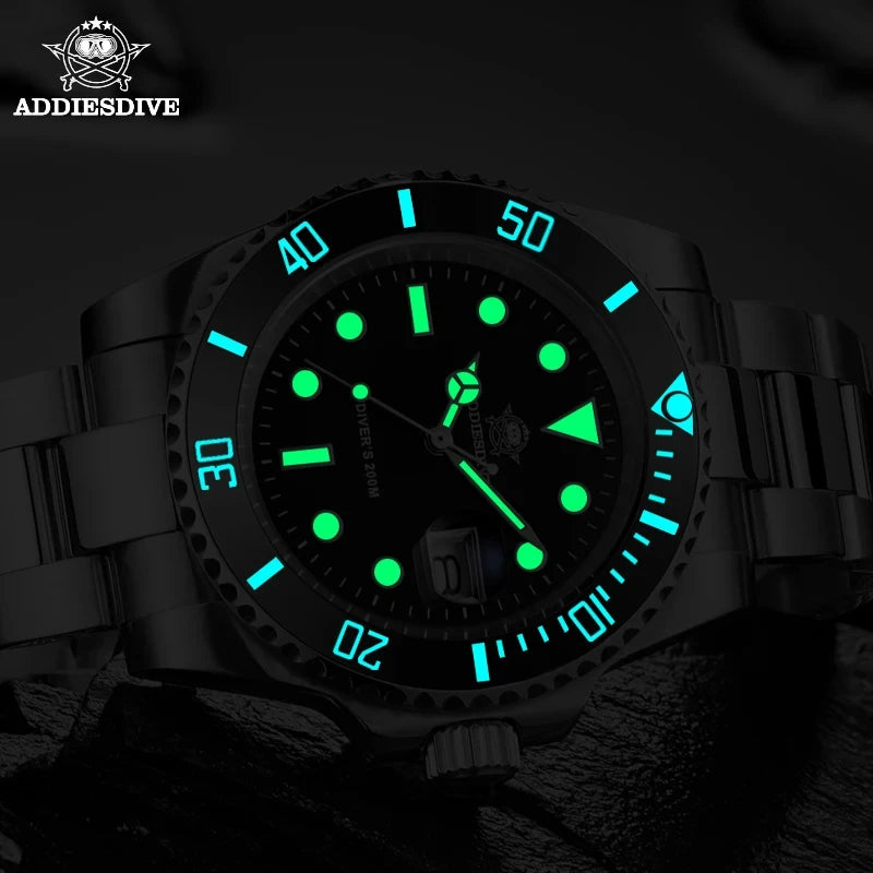 Addiesdive Stainless Steel Diving Watch 200M