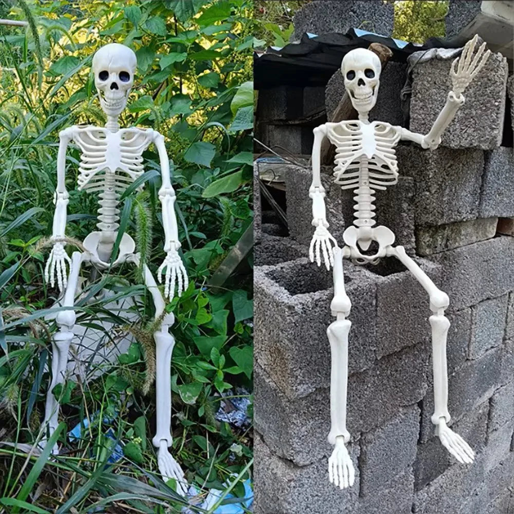 Posable Halloween Skeleton 40cm - Perfect for Haunted House Decor and Spooky Parties!