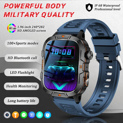 Xiaomi Military Grade Smart Watch for Men - 1.96" AMOLED, 5ATM Waterproof, Fitness Tracker with BT Call