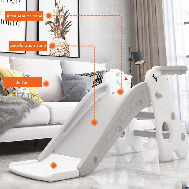 Ultimate Kids Folding Sheep Slide - Super Strong 2-Stairs Climber for Indoor/Outdoor Fun (6 Months - 2 Years)