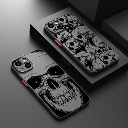 Four Spooky Skull Patterns Phone Case for iPhone 