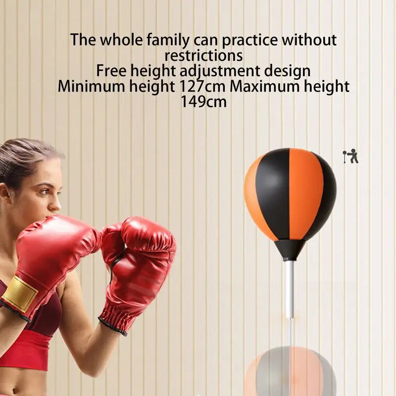 Punching Bag with Stand Punching Reflex Ball Set