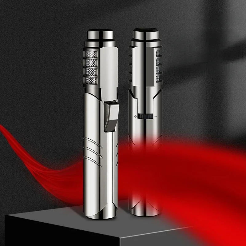 High-Performance 1800° Butane Torch Lighter - Windproof Metal Spray Gun for Outdoor Welding and Cooking