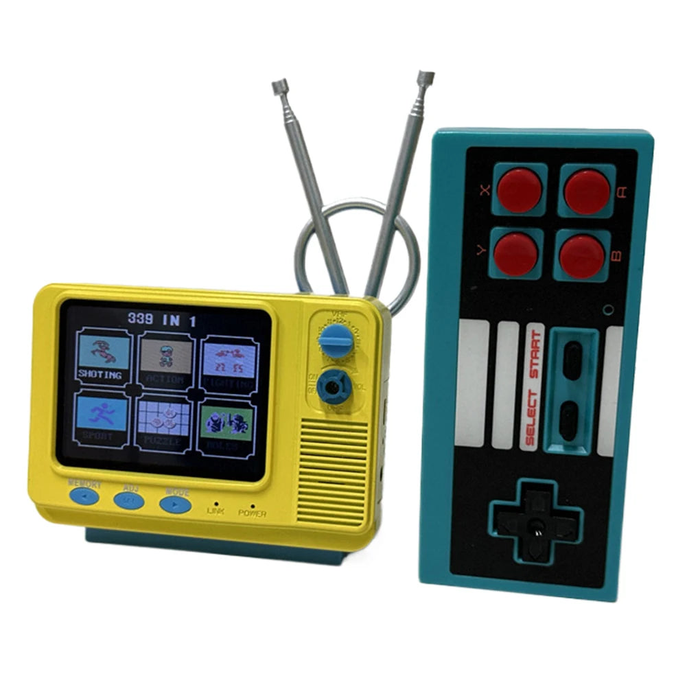 Experience Nostalgia with the Handheld Game Console: Mini TV Style 3.0-Inch Large Screen Featuring 339 Built-In Classic Games - Ideal Gift for Kids & Adults!