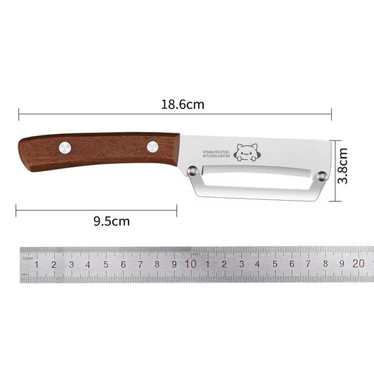 Elegant Wooden Handle Paring Knife - Versatile Kitchen Tool for Fruits and Sugarcane Scraping