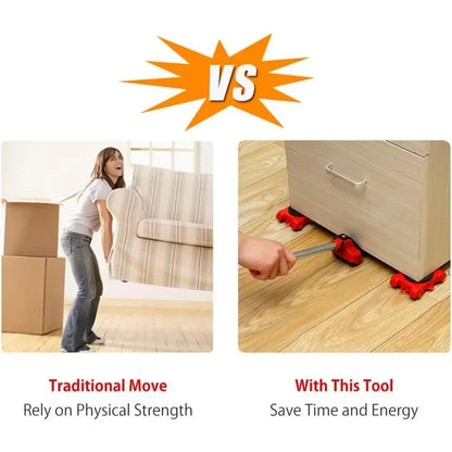 Heavy Duty Furniture Lifter and Transport Roller Set - Effortless Moving Solution