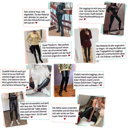 Stylish PU Faux Leather Leggings for Women - Sexy, Stretchy, and Warm Waterproof Skinny Fit